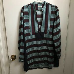 Dries Van Noten multicolored silk tunic